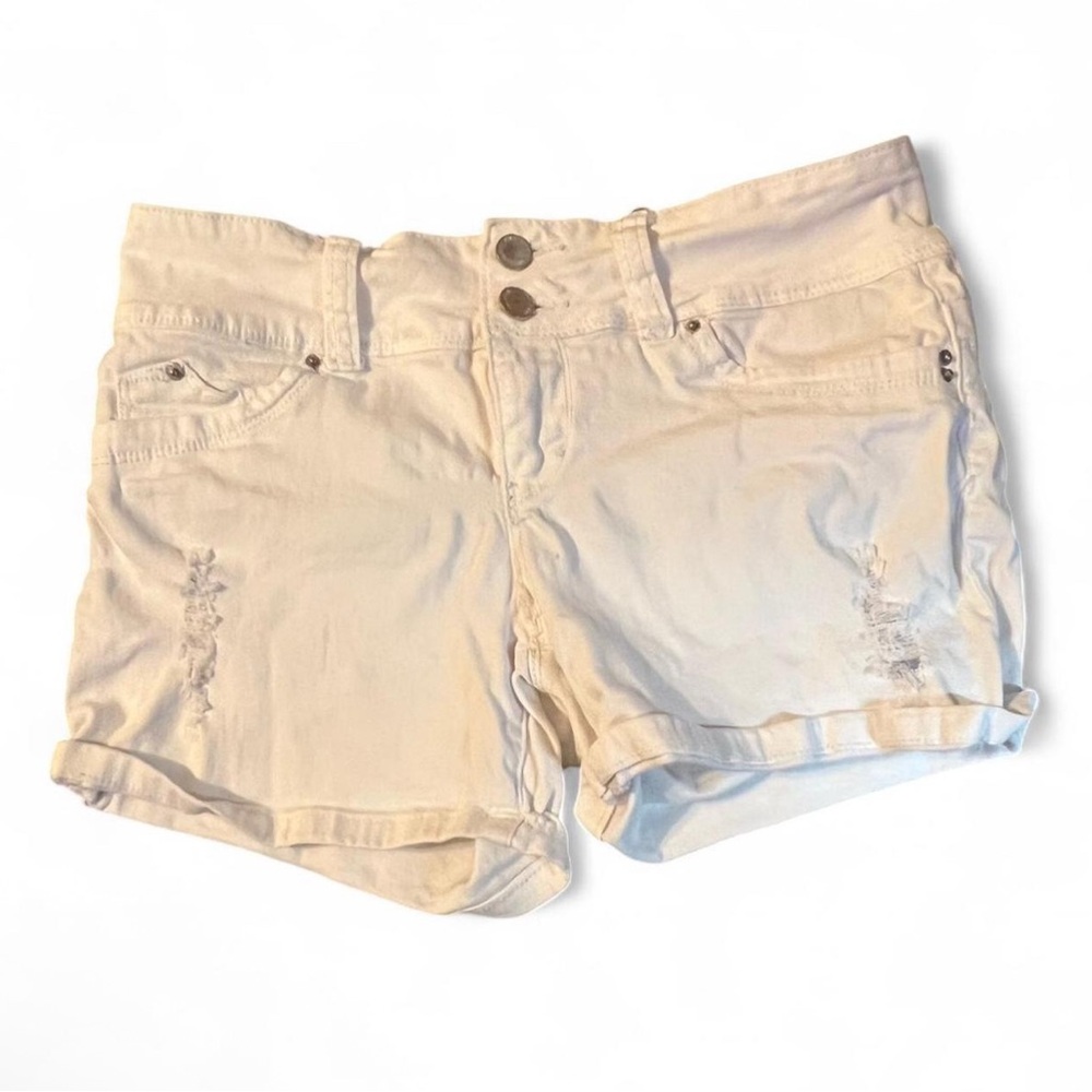 Classic White Denim Jean Shorts
